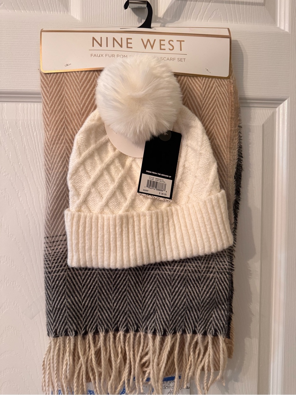 Nine West Winter Scarf and Hat Gift Set